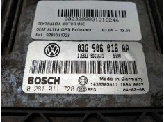 Recambio de centralita motor uce para seat altea (5p1) reference referencia OEM IAM 0281011728 03G906016AA EDC16U1 2