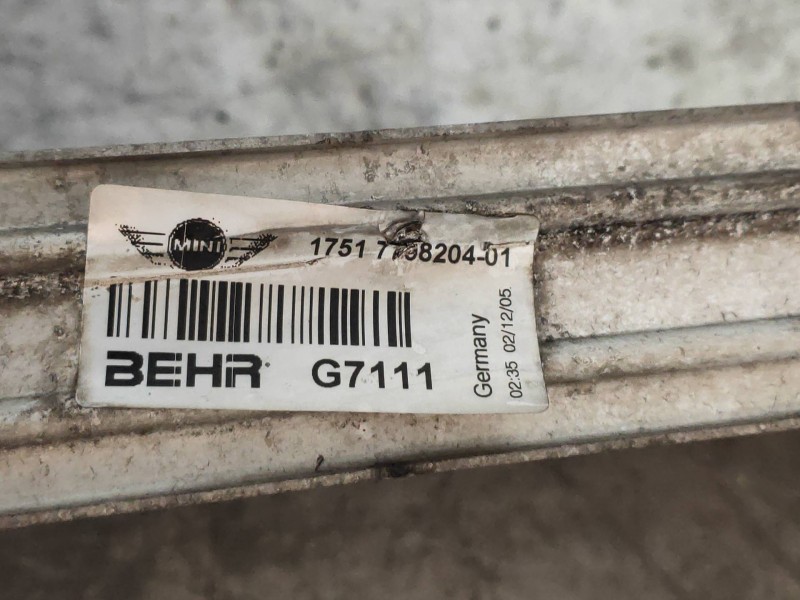 Recambio de intercooler para mini mini (r50,r53) one d referencia OEM IAM 1751770820401 G7111 