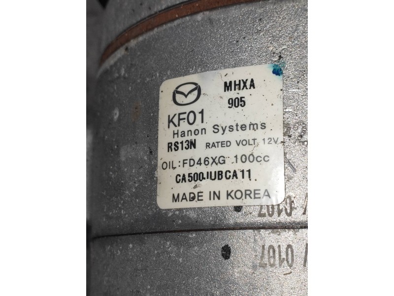 Recambio de compresor aire acondicionado para mazda 3 lim. () style referencia OEM IAM CA500IUBCA11 MHXA905 
