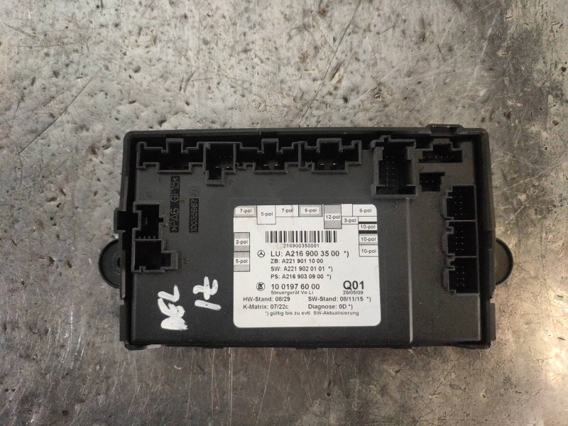 Recambio de modulo electronico para mercedes clase cl (w216) coupe 500 4-matic (216.386) referencia OEM IAM A2169003500 A2219011