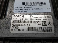 Recambio de centralita motor uce para citroen berlingo 1.6 hdi 75 x familiar referencia OEM IAM 0281012620 9663944680 EDC16C34 2