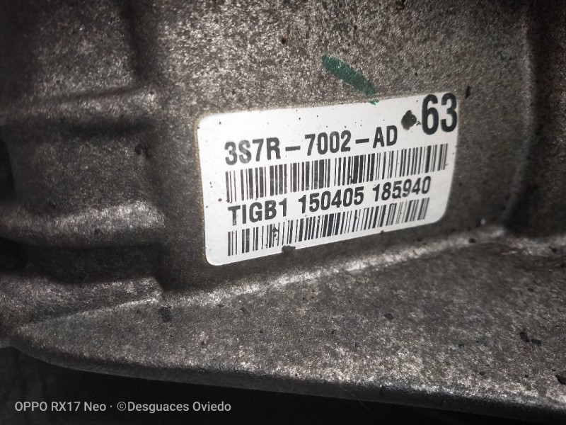 Recambio de caja cambios para ford mondeo berlina (ge) 1.8 16v cat referencia OEM IAM 3S7R7002AD TGB1 150405 185940 