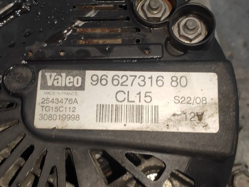 Recambio de alternador para citroen c-crosser exclusive referencia OEM IAM 9662731680 2543476A 308019998 TG15C112
