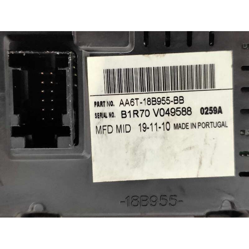 Recambio de pantalla multifuncion para ford fiesta (cb1) 1.4 16v cat referencia OEM IAM AA6T18B955BB  