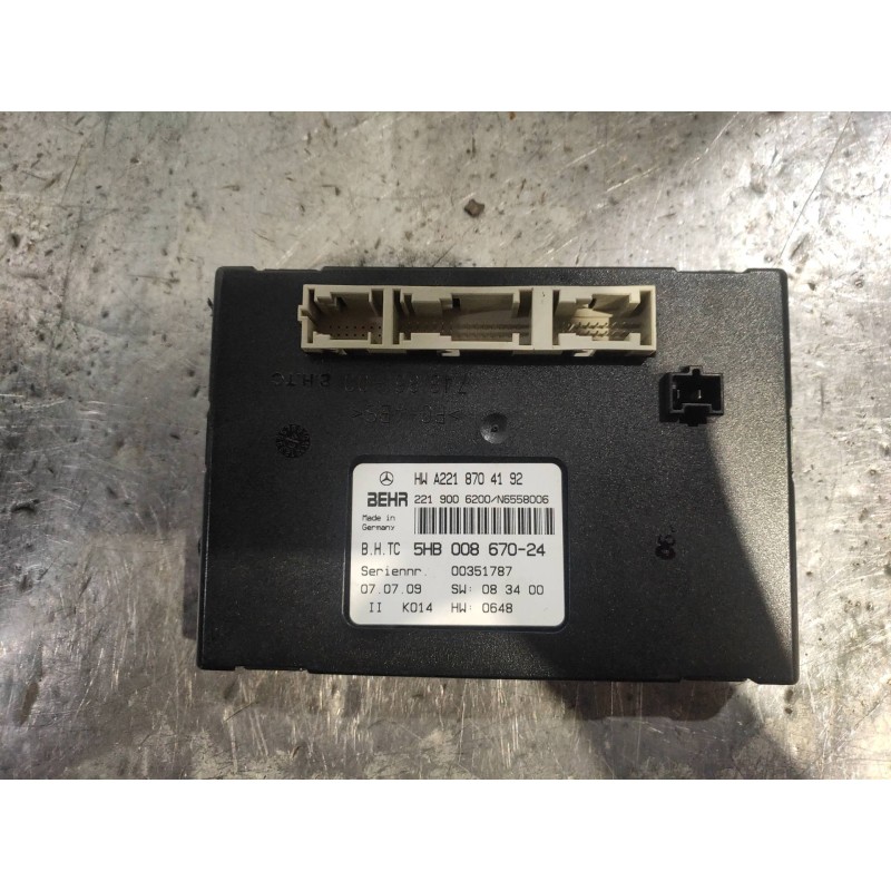 Recambio de modulo electronico para mercedes clase cl (w216) coupe 500 4-matic (216.386) referencia OEM IAM A2218704192 5HB00867