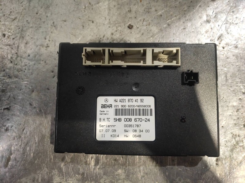 Recambio de modulo electronico para mercedes clase cl (w216) coupe 500 4-matic (216.386) referencia OEM IAM A2218704192 5HB00867