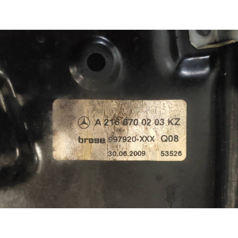 Recambio de elevalunas trasero derecho para mercedes clase cl (w216) coupe 500 4-matic (216.386) referencia OEM IAM A2166700203 