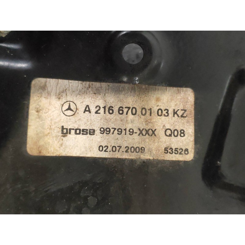 Recambio de elevalunas trasero izquierdo para mercedes clase cl (w216) coupe 500 4-matic (216.386) referencia OEM IAM A216670103