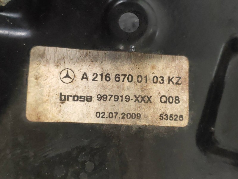 Recambio de elevalunas trasero izquierdo para mercedes clase cl (w216) coupe 500 4-matic (216.386) referencia OEM IAM A216670103