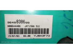 Recambio de cuadro instrumentos para peugeot 206 berlina gti referencia OEM IAM 9648838680   2