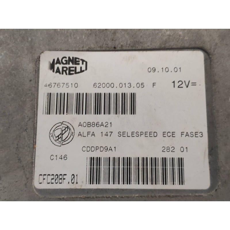 Recambio de centralita cambio automatico para alfa romeo 147 (190) 2.0 selespeed distinctive referencia OEM IAM 46767510 6200001