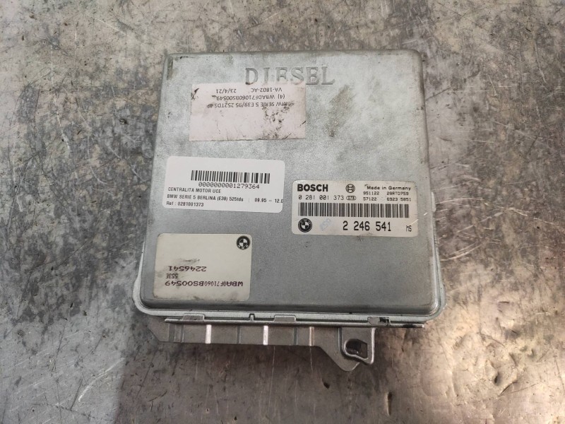 Recambio de centralita motor uce para bmw serie 5 berlina (e39) 525tds referencia OEM IAM 0281001373 2246541 