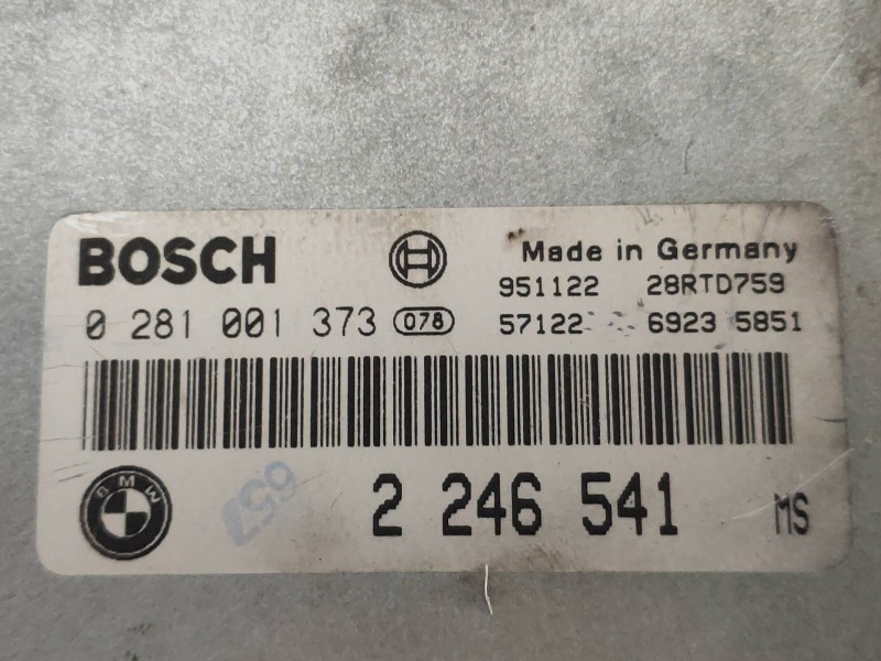 Recambio de centralita motor uce para bmw serie 5 berlina (e39) 525tds referencia OEM IAM 0281001373 2246541 