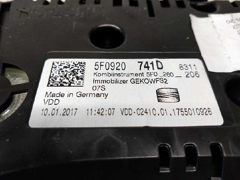 Recambio de cuadro instrumentos para seat leon (5f1) style referencia OEM IAM A2C99197500 5F0920741D 