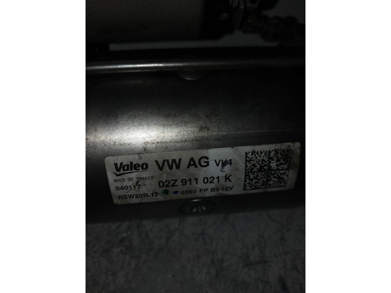 Recambio de motor arranque para seat leon (5f1) style referencia OEM IAM 02Z911021K VALEO 