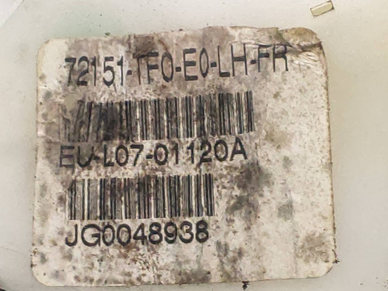 Recambio de motor cierre centralizado delantero izquierdo para honda jazz (ge) 1.2 cat referencia OEM IAM   72151TF0