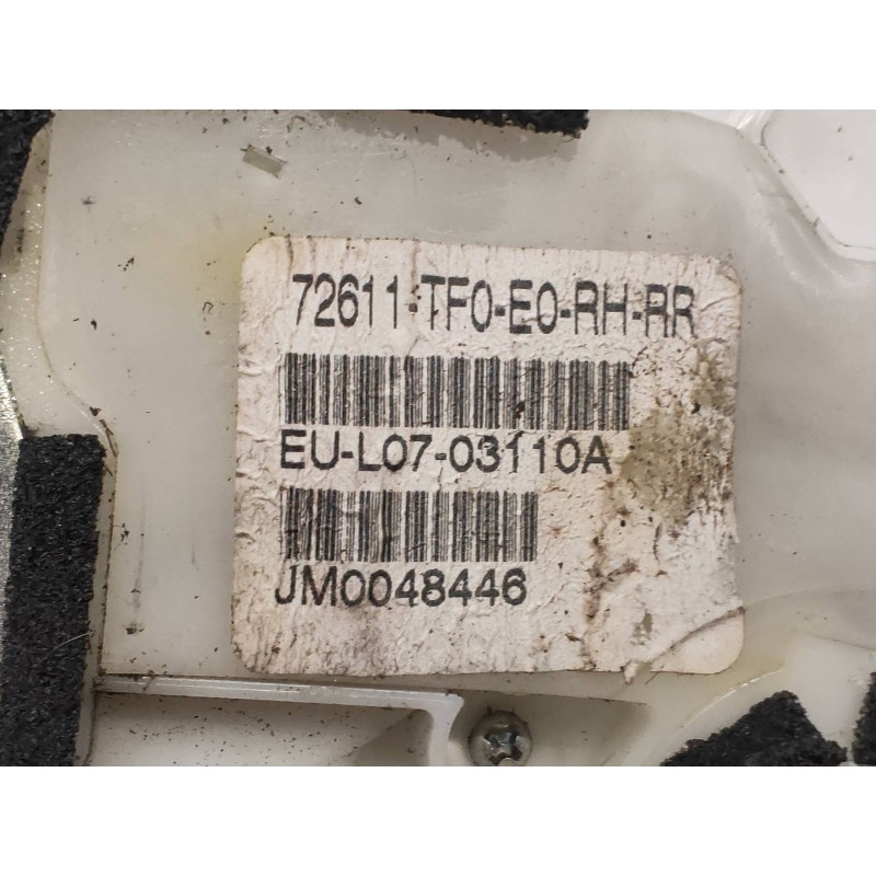 Recambio de motor cierre centralizado trasero derecho para honda jazz (ge) 1.2 cat referencia OEM IAM   72611TF0
