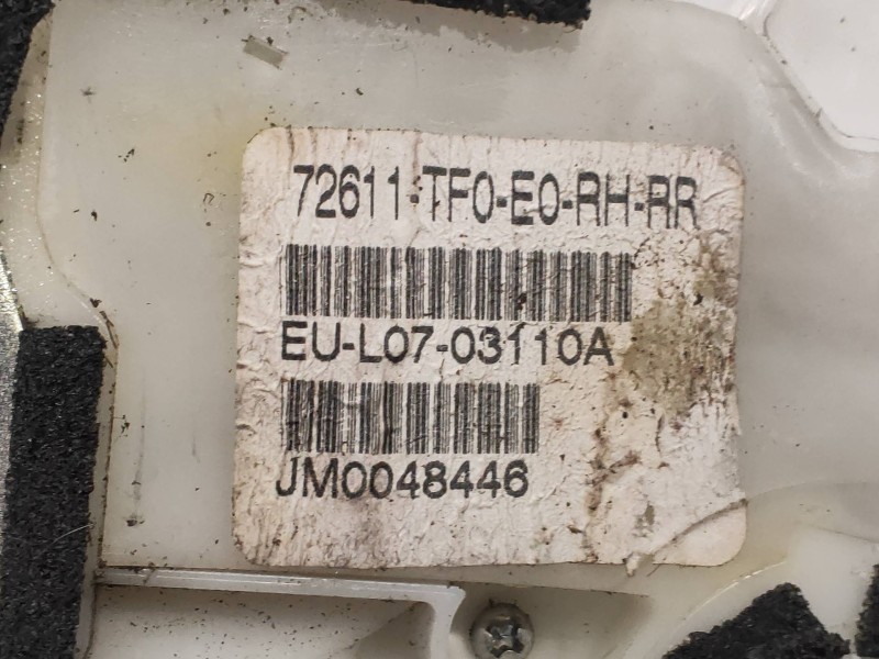 Recambio de motor cierre centralizado trasero derecho para honda jazz (ge) 1.2 cat referencia OEM IAM   72611TF0