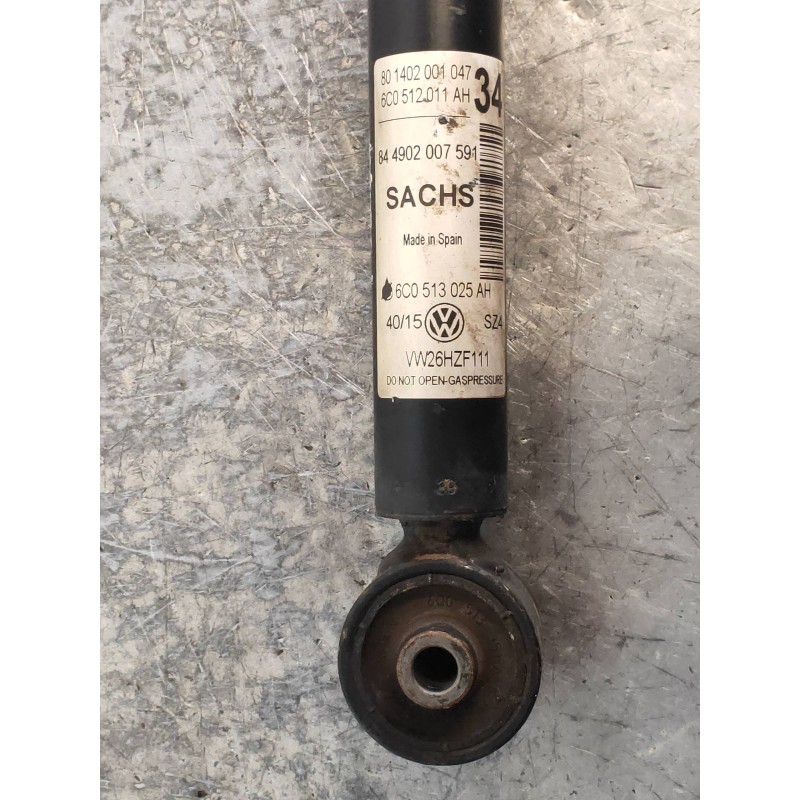 Recambio de amortiguador trasero izquierdo para volkswagen polo (6c1) 1.4 tdi referencia OEM IAM 6C0512011AH 801402001047 6C0513