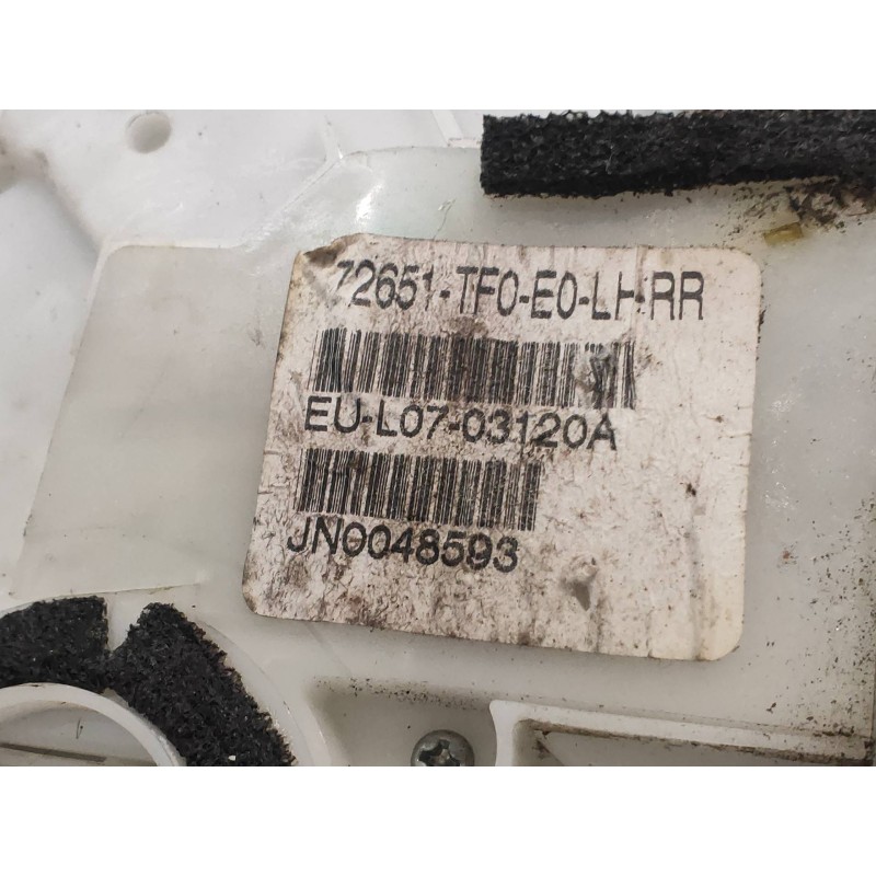 Recambio de motor cierre centralizado trasero izquierdo para honda jazz (ge) 1.2 cat referencia OEM IAM   72651TF0