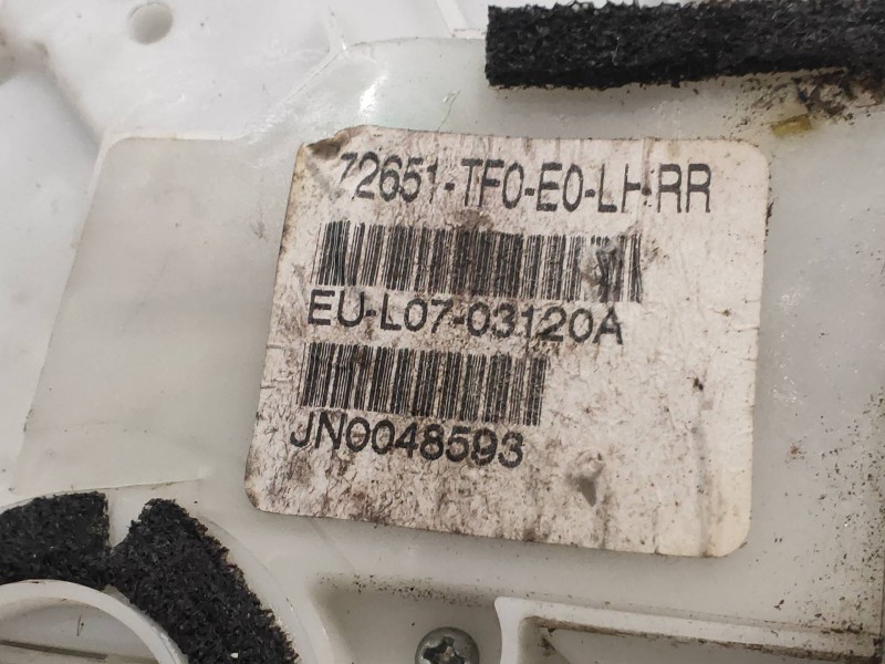 Recambio de motor cierre centralizado trasero izquierdo para honda jazz (ge) 1.2 cat referencia OEM IAM   72651TF0