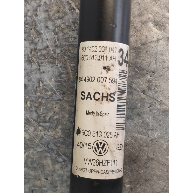 Recambio de amortiguador trasero izquierdo para volkswagen polo (6c1) 1.4 tdi referencia OEM IAM 6C0512011AH 801402001047 6C0513