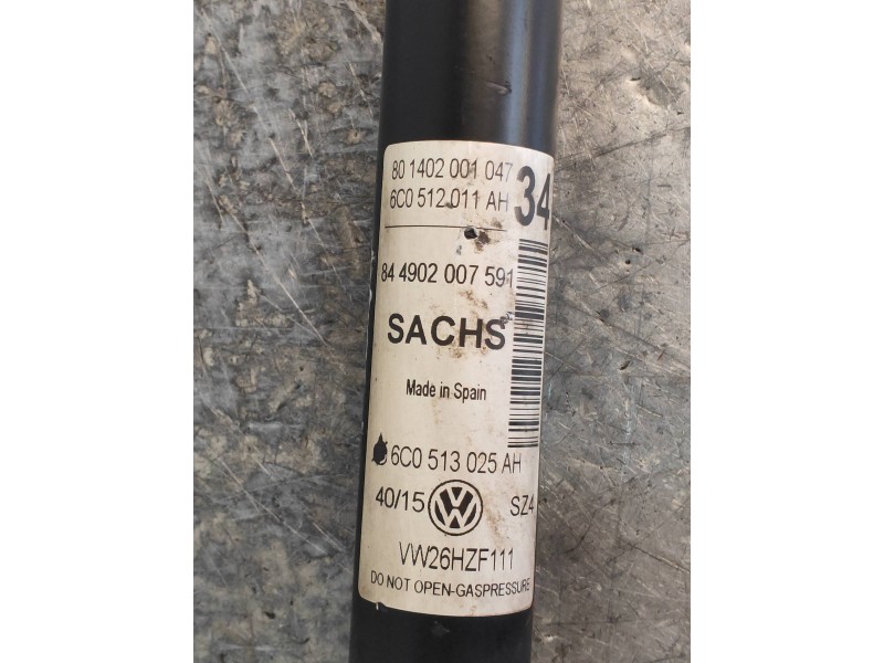 Recambio de amortiguador trasero izquierdo para volkswagen polo (6c1) 1.4 tdi referencia OEM IAM 6C0512011AH 801402001047 6C0513
