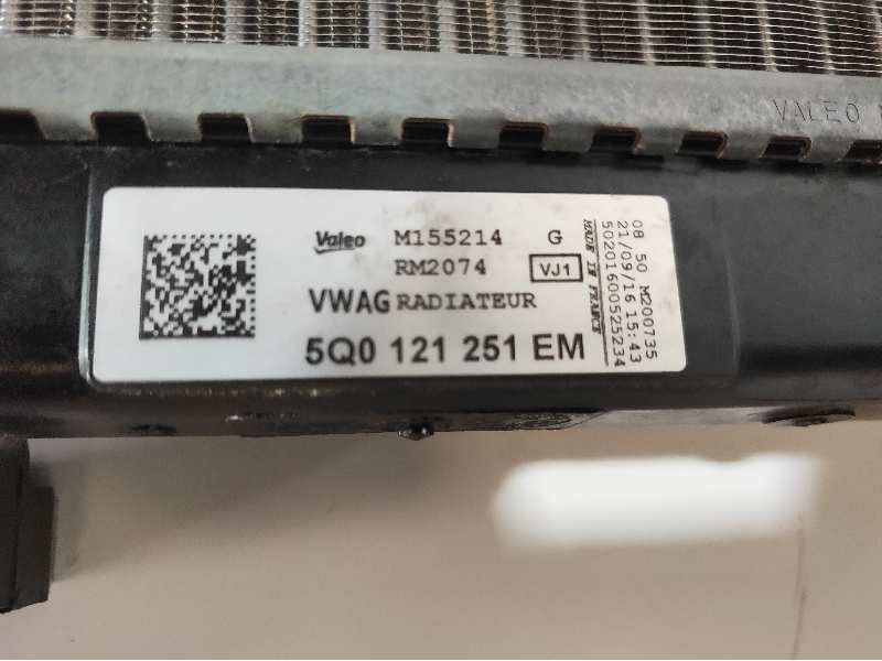 Recambio de radiador agua para volkswagen golf vii variant (bv5) advance bmt referencia OEM IAM 5Q0121251EM M155214 
