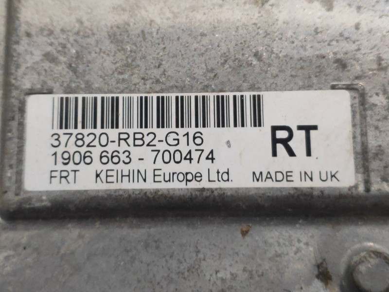 Recambio de centralita motor uce para honda jazz (ge) 1.2 cat referencia OEM IAM 37820RB2G16  