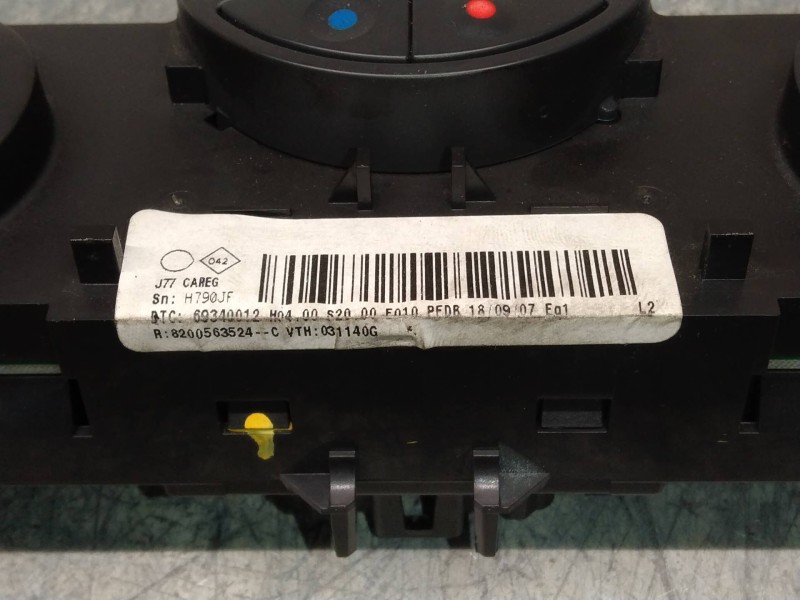 Recambio de mando calefaccion / aire acondicionado para renault grand modus authentique referencia OEM IAM 8200563524 69340012 