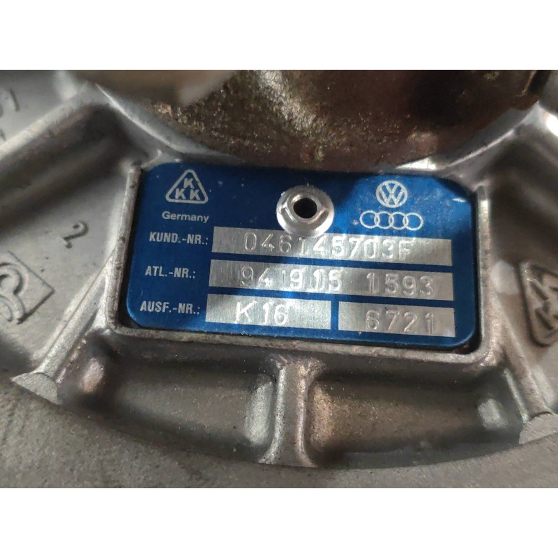 Recambio de turbocompresor para audi a6 avant (c4) 2.5 tdi quattro referencia OEM IAM 046145703F 949151593 K16 Recambio de turbocompresor para audi a6 avant (c4) 2.5 tdi quattro referencia OEM IAM 046145703F 949151593 K16