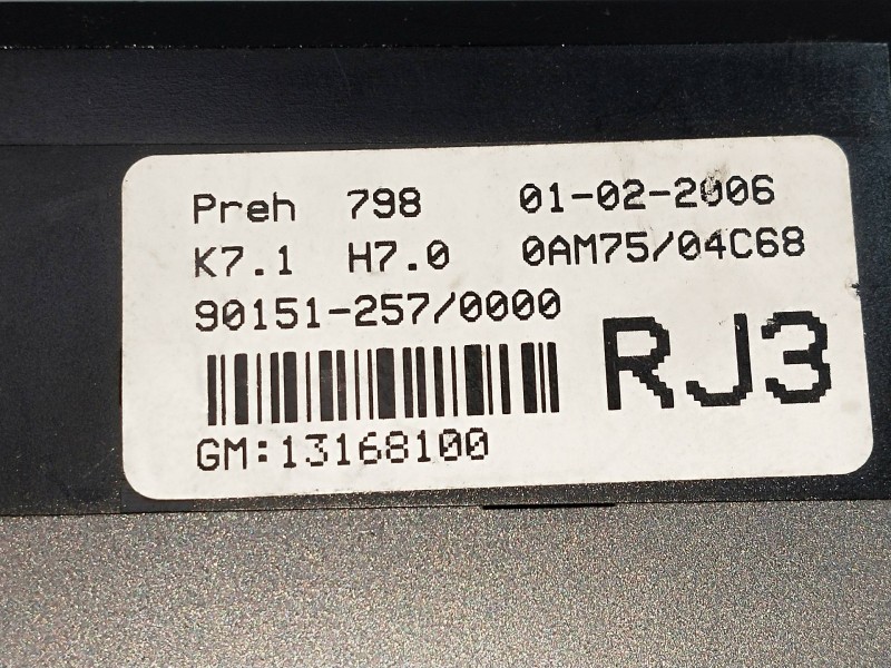 Recambio de mando calefaccion / aire acondicionado para opel zafira b cosmo referencia OEM IAM 13168100 90151257 