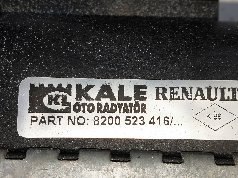 Recambio de radiador agua para renault clio iii 1.2 16v referencia OEM IAM 8200523416  
