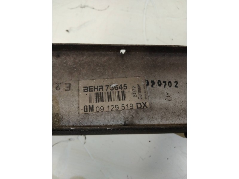 Recambio de intercooler para opel astra g berlina sportive referencia OEM IAM 09129519DX  
