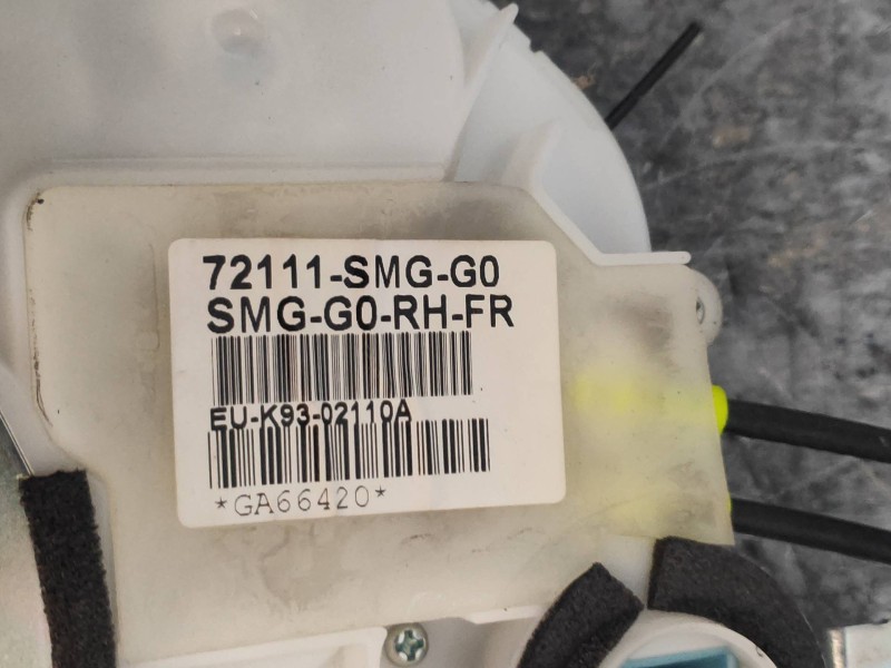 Recambio de motor cierre centralizado delantero derecho para honda civic lim.4 (fd) 1.8 es referencia OEM IAM 72111SMGG0 5P 