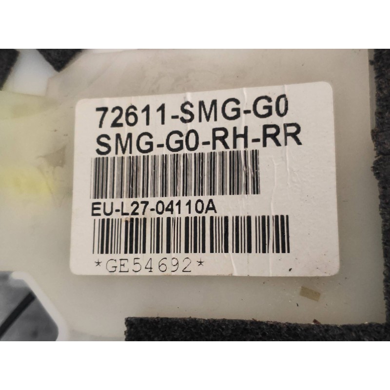Recambio de motor cierre centralizado trasero derecho para honda civic lim.4 (fd) 1.8 es referencia OEM IAM 72611SMGG0  
