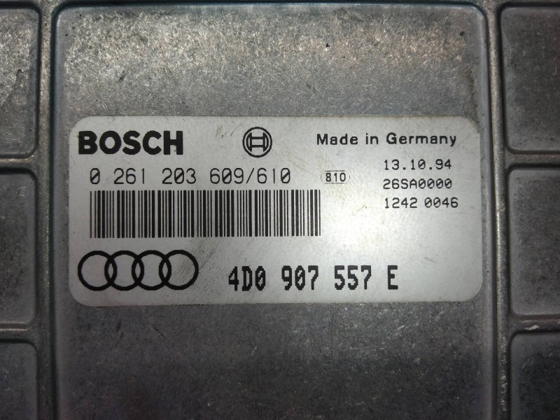Recambio de centralita motor uce para audi a8 (d2) 4.2 quattro referencia OEM IAM 0261203609 0261203610 4D0907557E