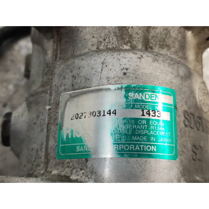 Recambio de compresor aire acondicionado para citroen xsara berlina 1.6i 16v exclusive referencia OEM IAM 2027363144 1433 SANDEN
