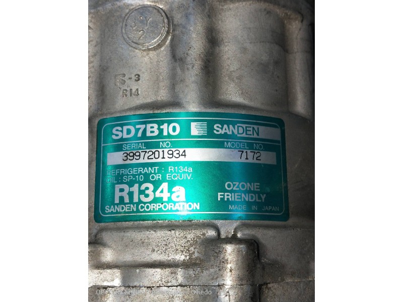 Recambio de compresor aire acondicionado para tata safari 2.0 td referencia OEM IAM SD7B10  