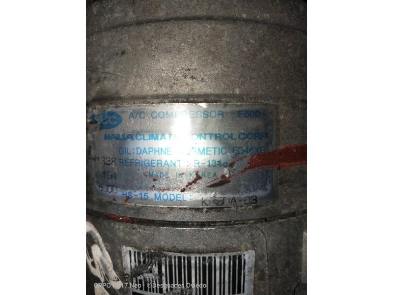 Recambio de compresor aire acondicionado para hyundai getz (tb) 1.5 crdi referencia OEM IAM KP5DA03  