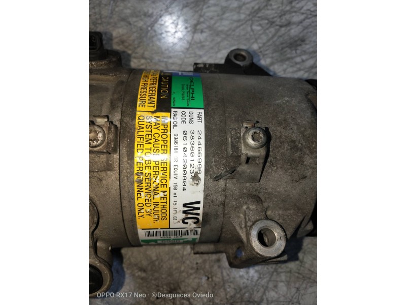 Recambio de compresor aire acondicionado para opel astra h berlina elegance referencia OEM IAM 383601234 24466996 