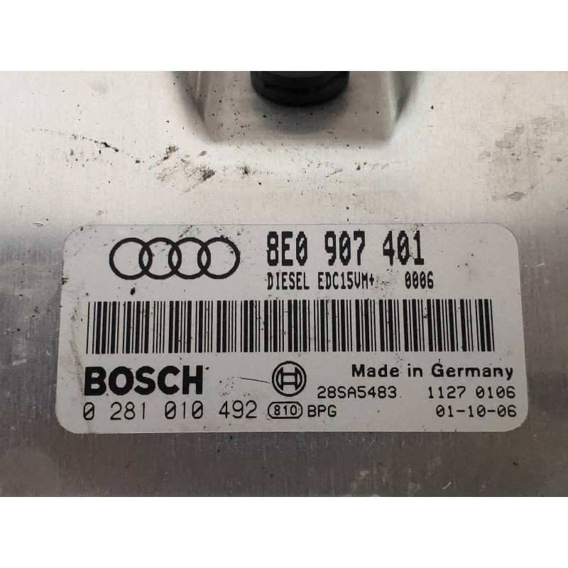 Recambio de centralita motor uce para audi a4 avant (8e) 2.5 tdi (114kw) referencia OEM IAM 0281010492 8E0907401 
