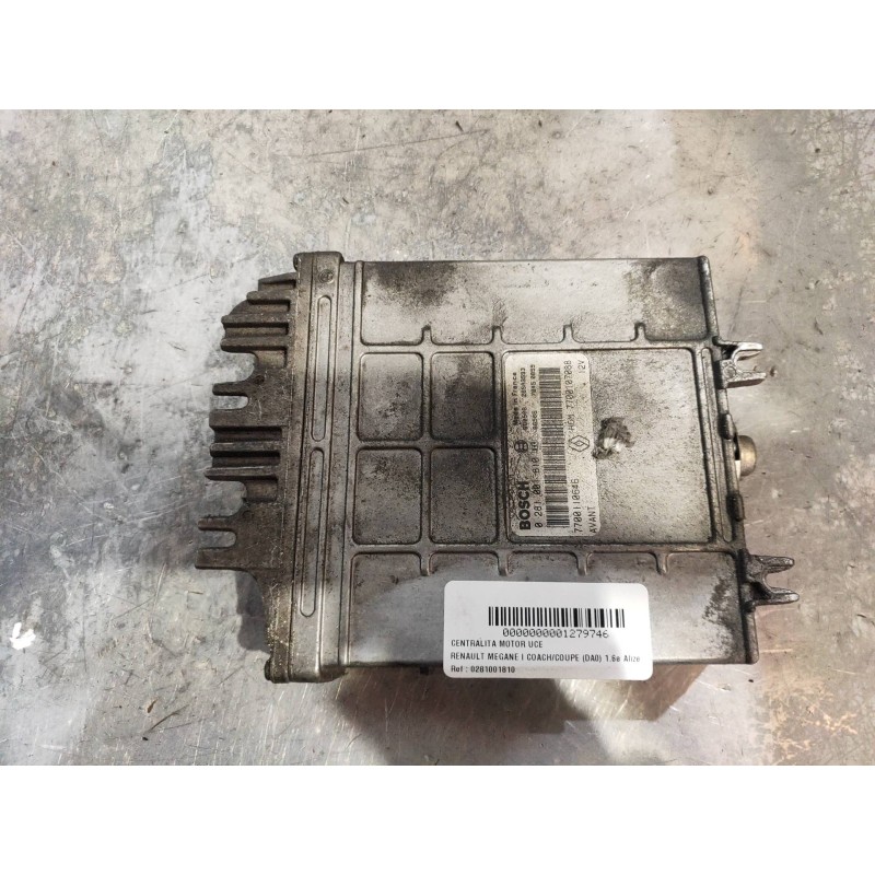 Recambio de centralita motor uce para renault megane i coach/coupe (da0) 1.6e alize referencia OEM IAM 0281001810 7700110646 HOM
