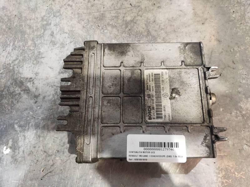 Recambio de centralita motor uce para renault megane i coach/coupe (da0) 1.6e alize referencia OEM IAM 0281001810 7700110646 HOM