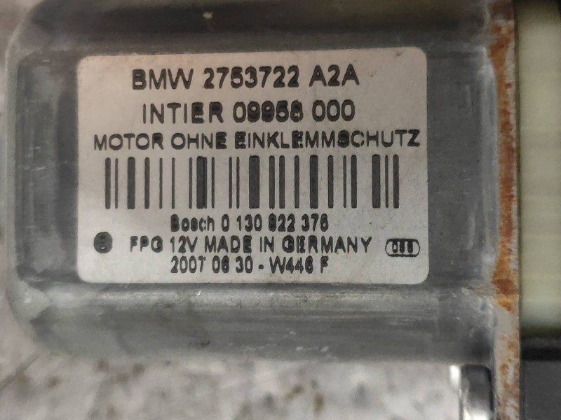 Recambio de elevalunas delantero derecho para mini mini (r56) one referencia OEM IAM 0130822376 2753722A2A 09958000