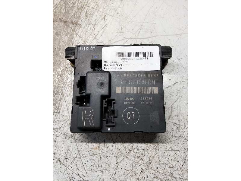 Recambio de modulo electronico para mercedes clase e (w211) berlina e 270 cdi (211.016) referencia OEM IAM 2118201626 TRA DERECH