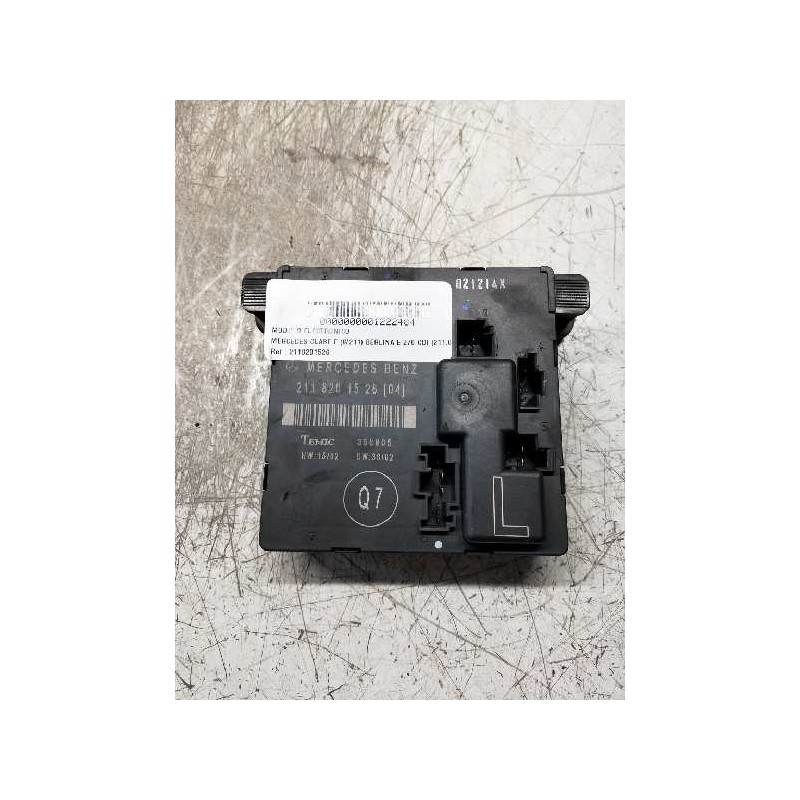 Recambio de modulo electronico para mercedes clase e (w211) berlina e 270 cdi (211.016) referencia OEM IAM 2118201526 TRA IZQUIE