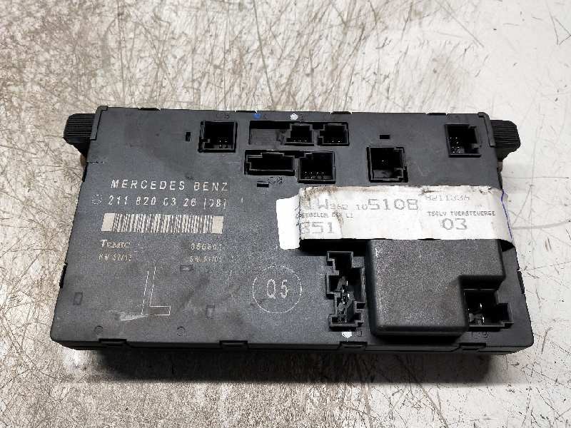 Recambio de modulo electronico para mercedes clase e (w211) berlina e 270 cdi (211.016) referencia OEM IAM 2118200326 DEL IZQUIE