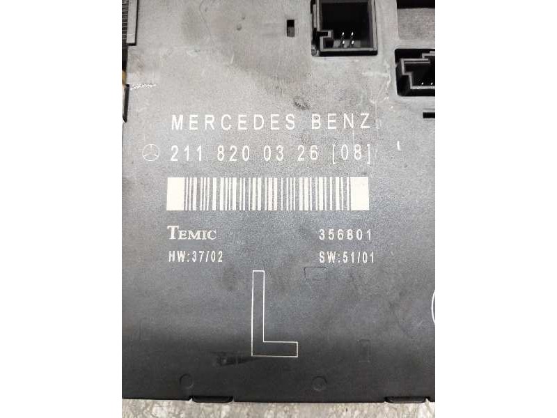 Recambio de modulo electronico para mercedes clase e (w211) berlina e 270 cdi (211.016) referencia OEM IAM 2118200326 DEL IZQUIE