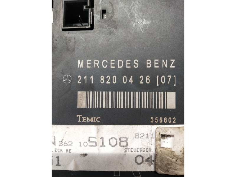 Recambio de modulo electronico para mercedes clase e (w211) berlina e 270 cdi (211.016) referencia OEM IAM 2118200426 DEL DERECH